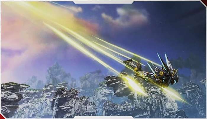 Valkyrie's Bladed Descent Dive Trail in Apex Legends.